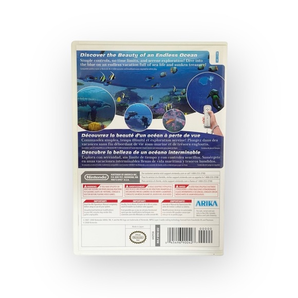 HTF: Nintendo Wii 𓆝 Endless Ocean: Dive Discover Dream Game 𓆝 Original Case 𓆝 - Picture 6 of 14